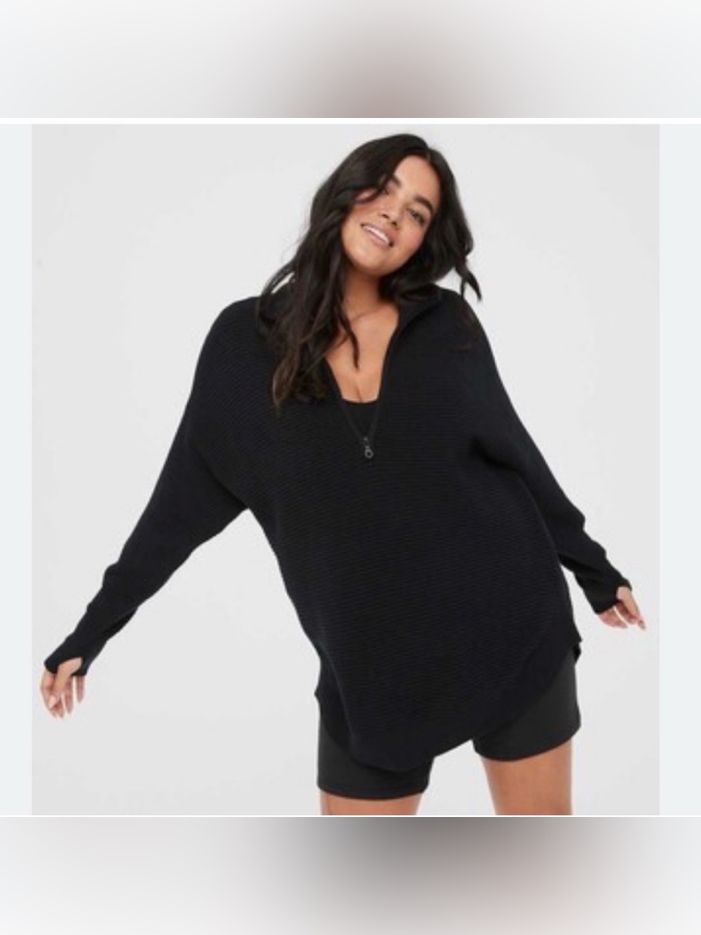 OFFLINE By Aerie Home Stretch Quarter Zip Sweater